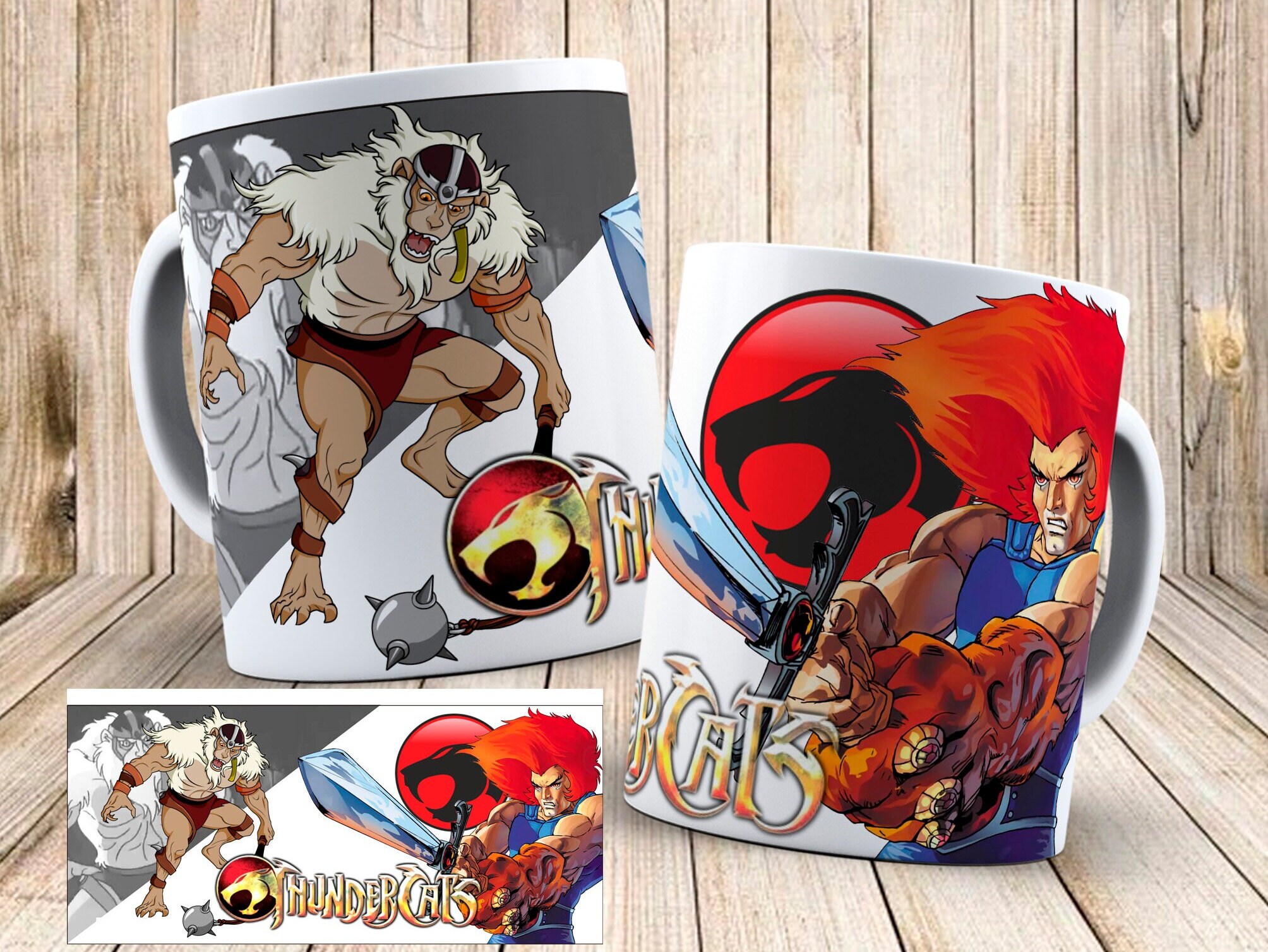 Thundercats Cartoon Mug: 1980s Characters, 11oz Ceramic