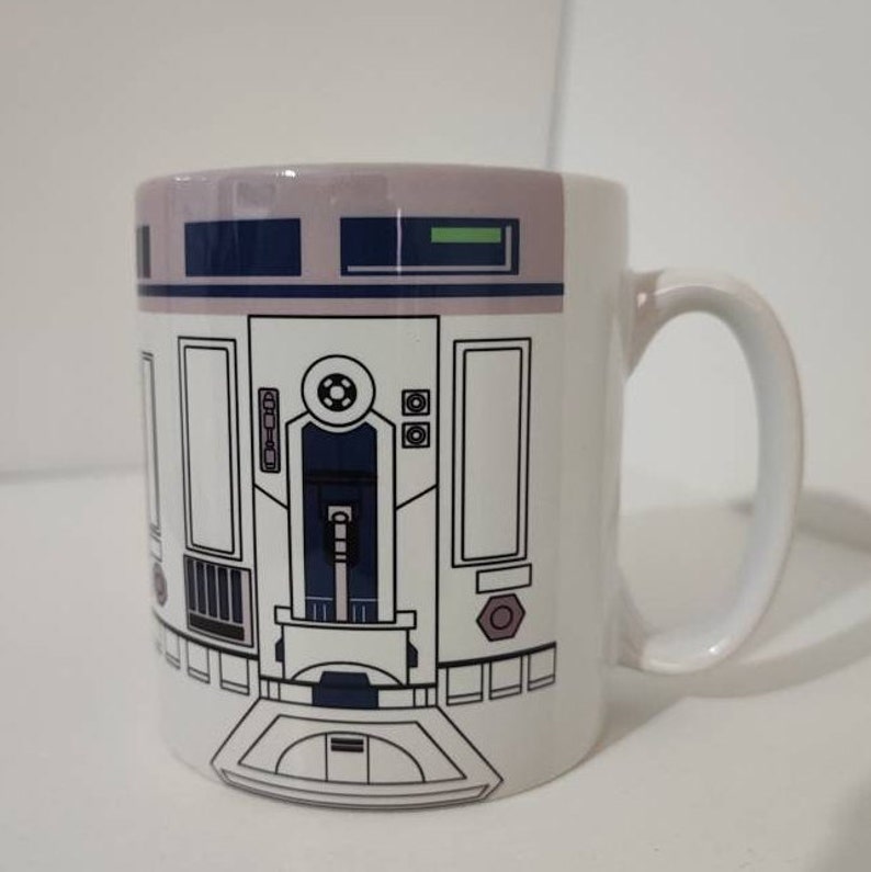 Star Wars R2D2 mug, Droid mug, R2-D2 mug, Full Wrap mug 11oz Ceramic Coffee, Tea Mug image 3
