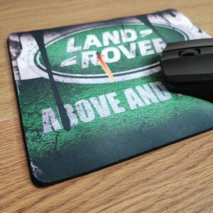 Land Rover Logo Above and Beyond Mousepad Mouse Mat Mouse Pad 5mm Thick ...