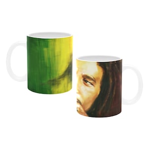 Bob Marley Rasta Mug: Reggae Music Coffee Cup