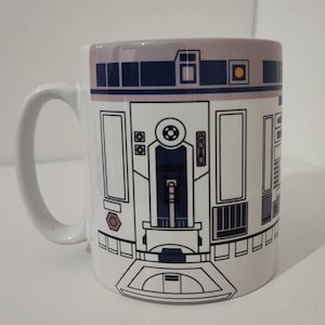 Star Wars R2D2 mug, Droid mug, R2-D2 mug, Full Wrap mug 11oz Ceramic Coffee, Tea Mug image 1