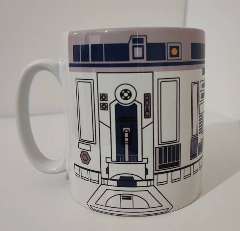 Star Wars R2D2 mug, Droid mug, R2-D2 mug, Full Wrap mug 11oz Ceramic Coffee, Tea Mug image 1