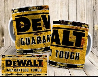 DeWALT Power Tool 11oz Coffee Mug - Unique Collectible for DIY Enthusiasts! Perfect gift for all hardworking trademan