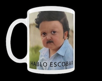 Pablo Escobar Becher, Hablo Escobar Becher, Hasbulla Becher Lustige Hasbulla Becher, Hasbi Becher Hasbulla Gesicht Becher, Hasbulla Meme Becher, Hasbulla Fan Becher