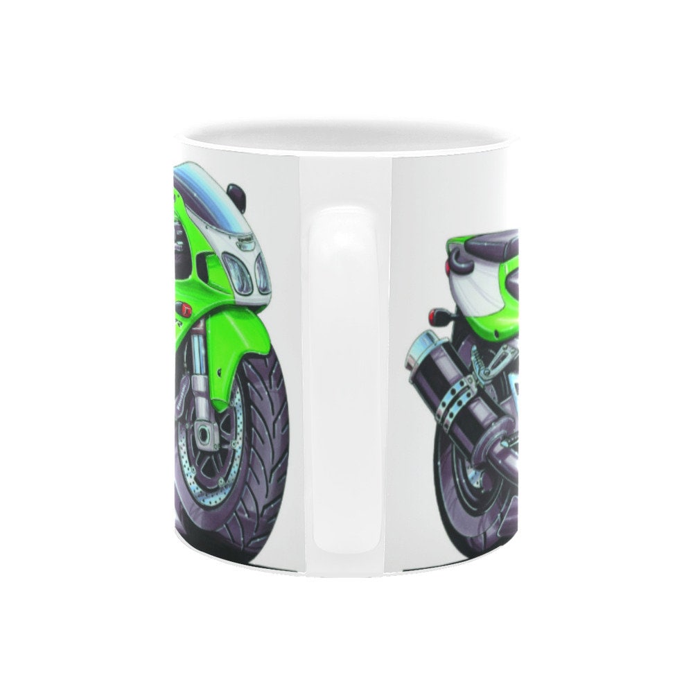 Kawasaki Ninja ZX7R Motorbike Mug: Koolart Ceramic Cup - Etsy UK