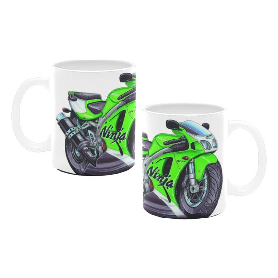 カワサキ Ninja ZX7R バイクマグ：Koolart セラミックカップ - Etsy 日本