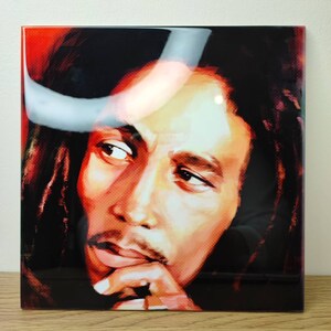 Bob Marley Ceramic Tile Art: Portrait Decoration (20x20cm)