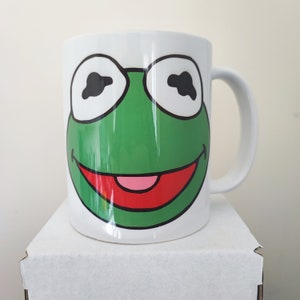 The muppet show mug Kermit the Frog mug, The Muppet Show ceramic mug gift gifts Xmas mug christmas gift Kermit mug muppets mug