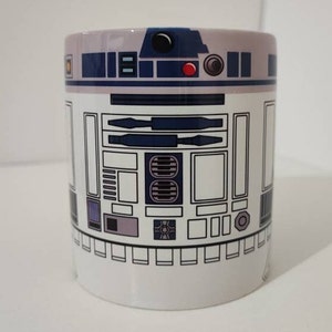 Star Wars R2D2 mug, Droid mug, R2-D2 mug, Full Wrap mug 11oz Ceramic Coffee, Tea Mug image 10