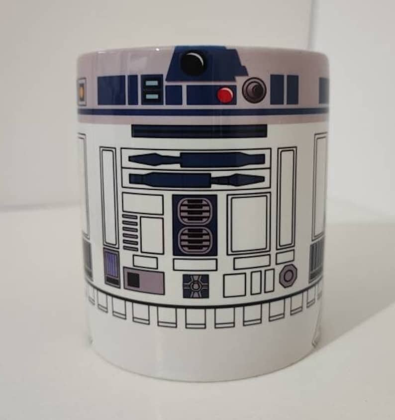 Star Wars R2D2 mug, Droid mug, R2-D2 mug, Full Wrap mug 11oz Ceramic Coffee, Tea Mug image 10