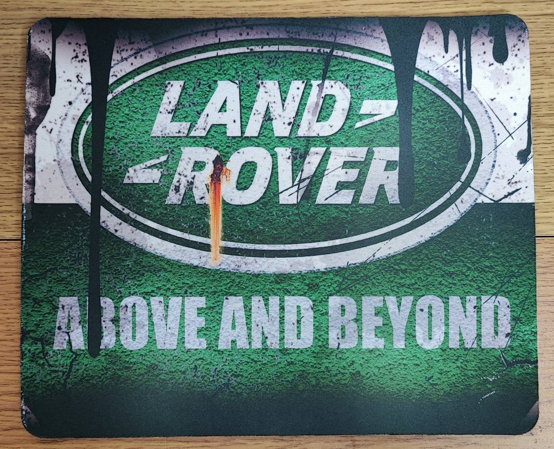 Land Rover Logo Above and Beyond Mousepad Mouse Mat Mouse Pad 5mm Thick ...