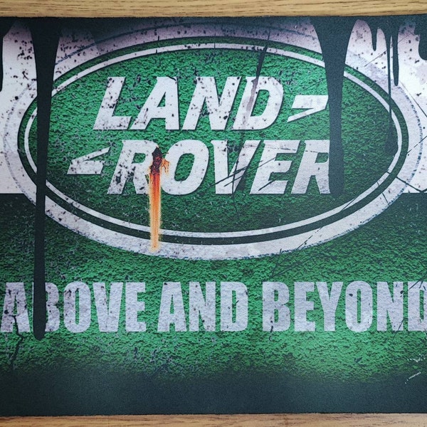 Land Rover logo above and beyond mousepad Mouse mat mouse pad 5mm thick 22cm X 18 cm
