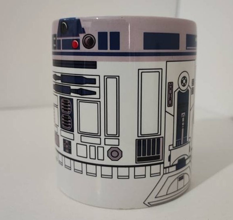 Star Wars R2D2 mug, Droid mug, R2-D2 mug, Full Wrap mug 11oz Ceramic Coffee, Tea Mug image 8