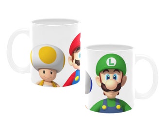 Tazza Super Mario Bros: Mario, Luigi e Toad - Regalo per giocatori