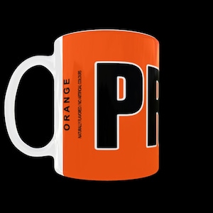 Orange Prime Hydration Drink Coffee Mug: Funny Text Mug