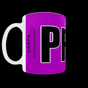 Purple Grape Prime Drink Coffee Mug: Funny Text Mug