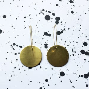 Full Moon Earrings - gold earrings - golden earrings - geometric earrings - Easter - Mothers day - Birthday gift / FULL MOON