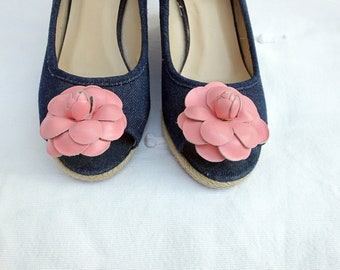 Set De 2 Pinces à Chaussures En Cuir Véritable - Marron - Fait Main - Italie