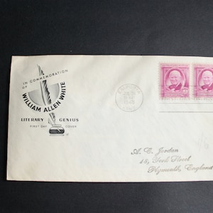 Kansas Stamps with Correspondence Envelope (1948)