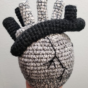 Large Dark Heart PATTERN ONLY, Anatomical Heart Crochet Pattern,