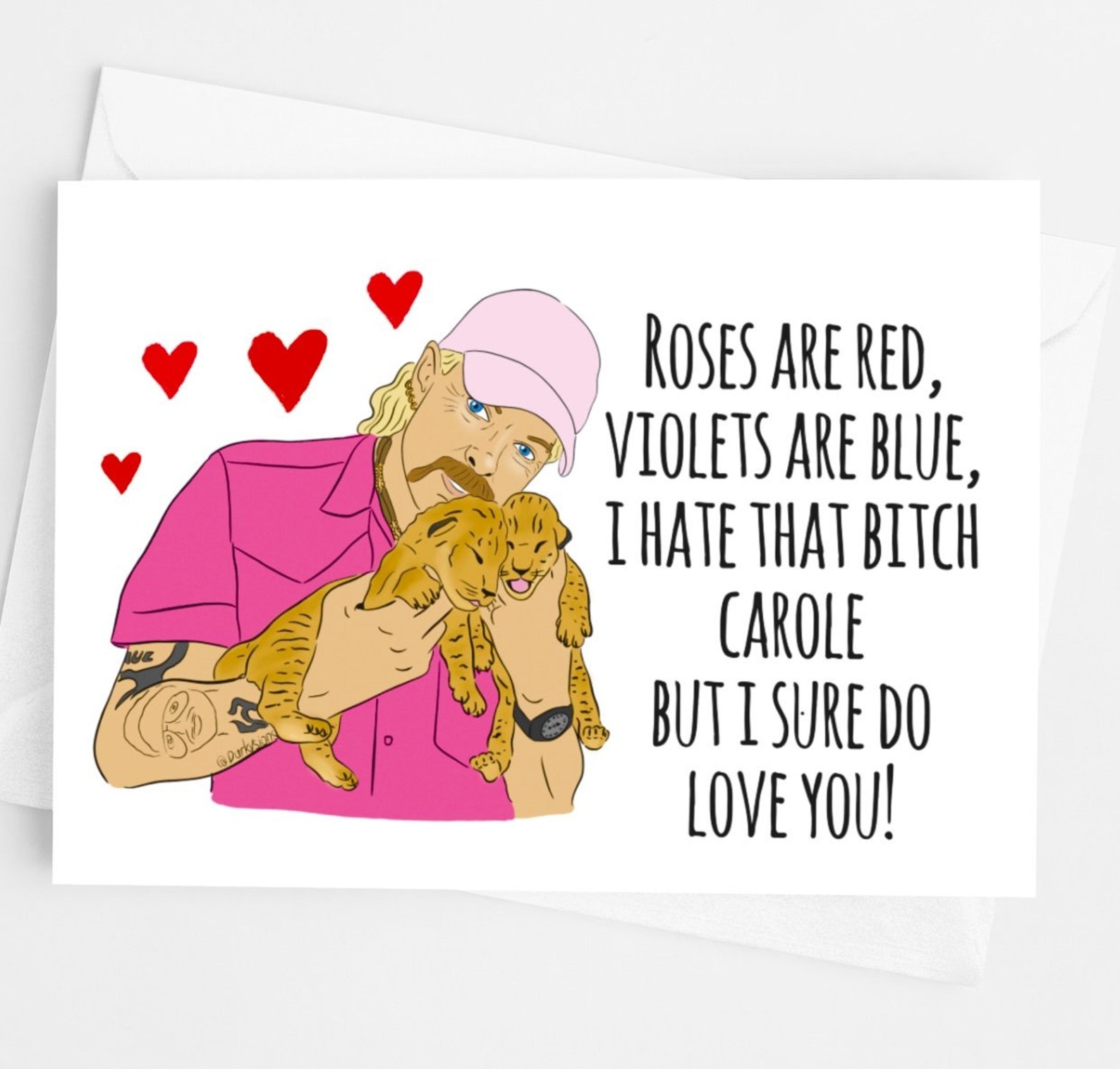 Roses Are Red Violet's Are Blue Valentine's Day Card Etsy