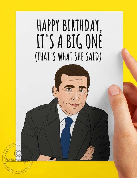 Michael Scott Birthday Greeting Card | Etsy