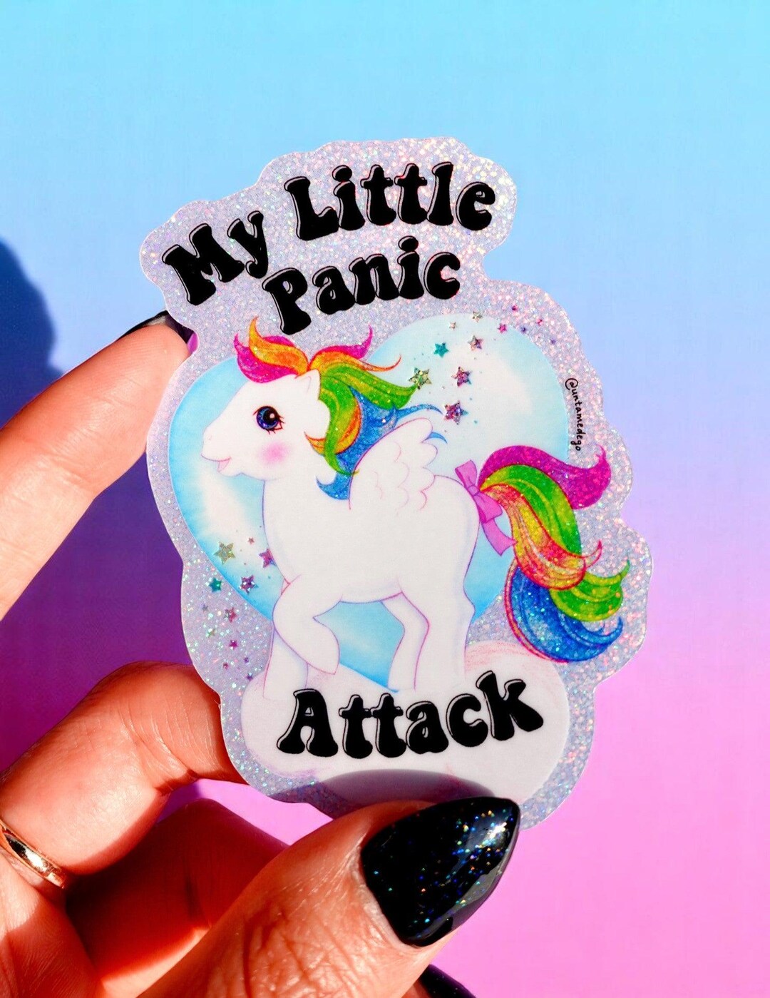Funny Vinyl Sticker – My Little Panic Attack – Mental Health Sticker ...