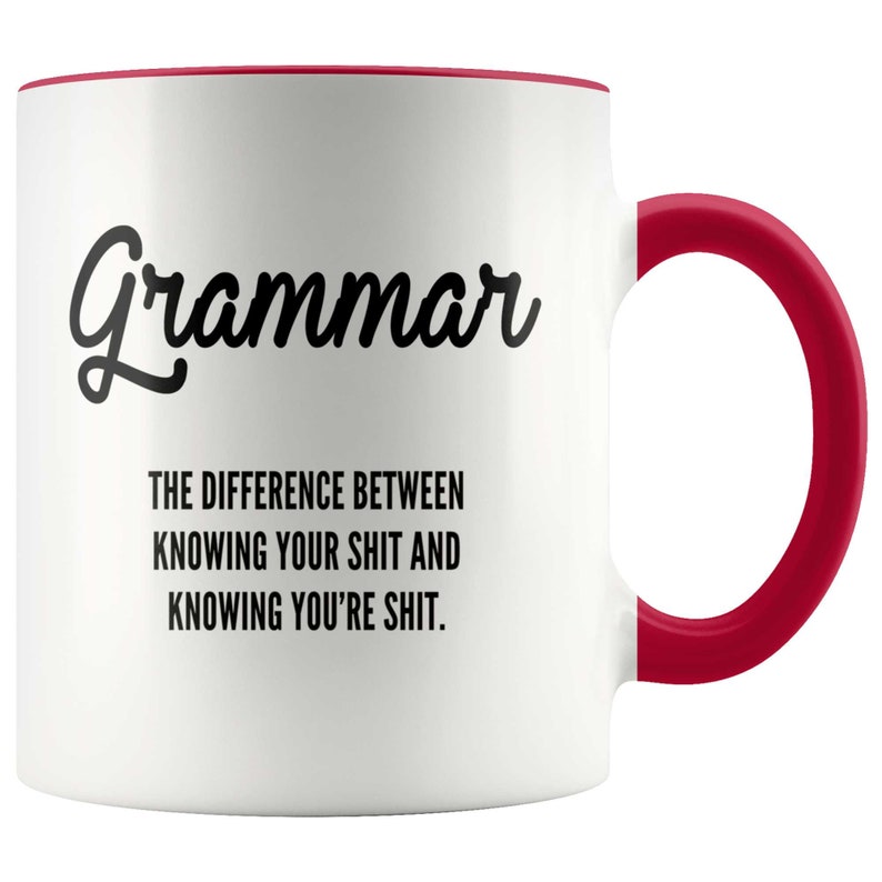 Grammar Mug Etsy