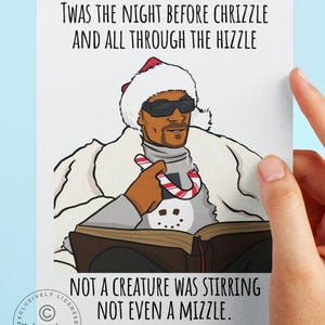 The Night Before Chrizzle Funny Christmas Card