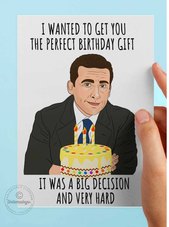 The Office Birthday Card Funny Quotes Michael Scott Digital ...