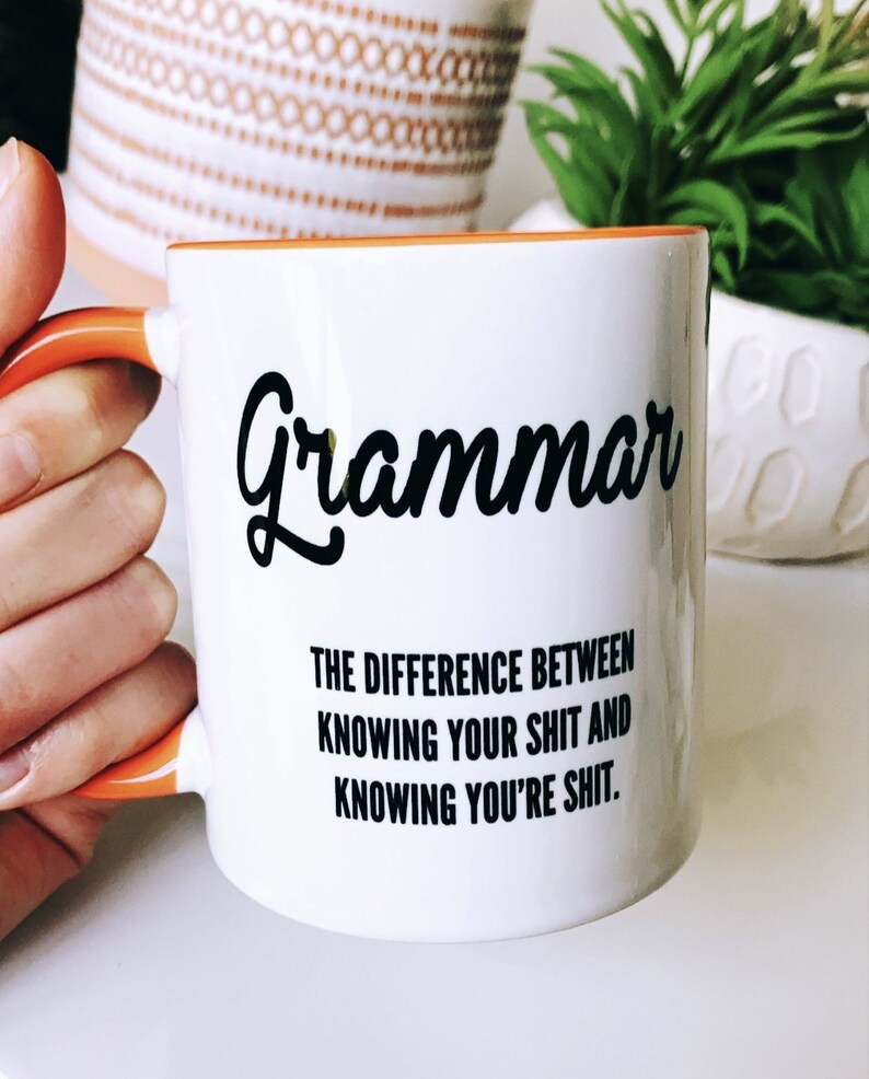Grammar Mug Etsy