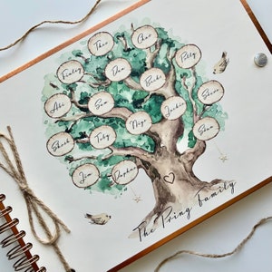 Family Tree Book Custom Family Tree Notebook. Family Journal