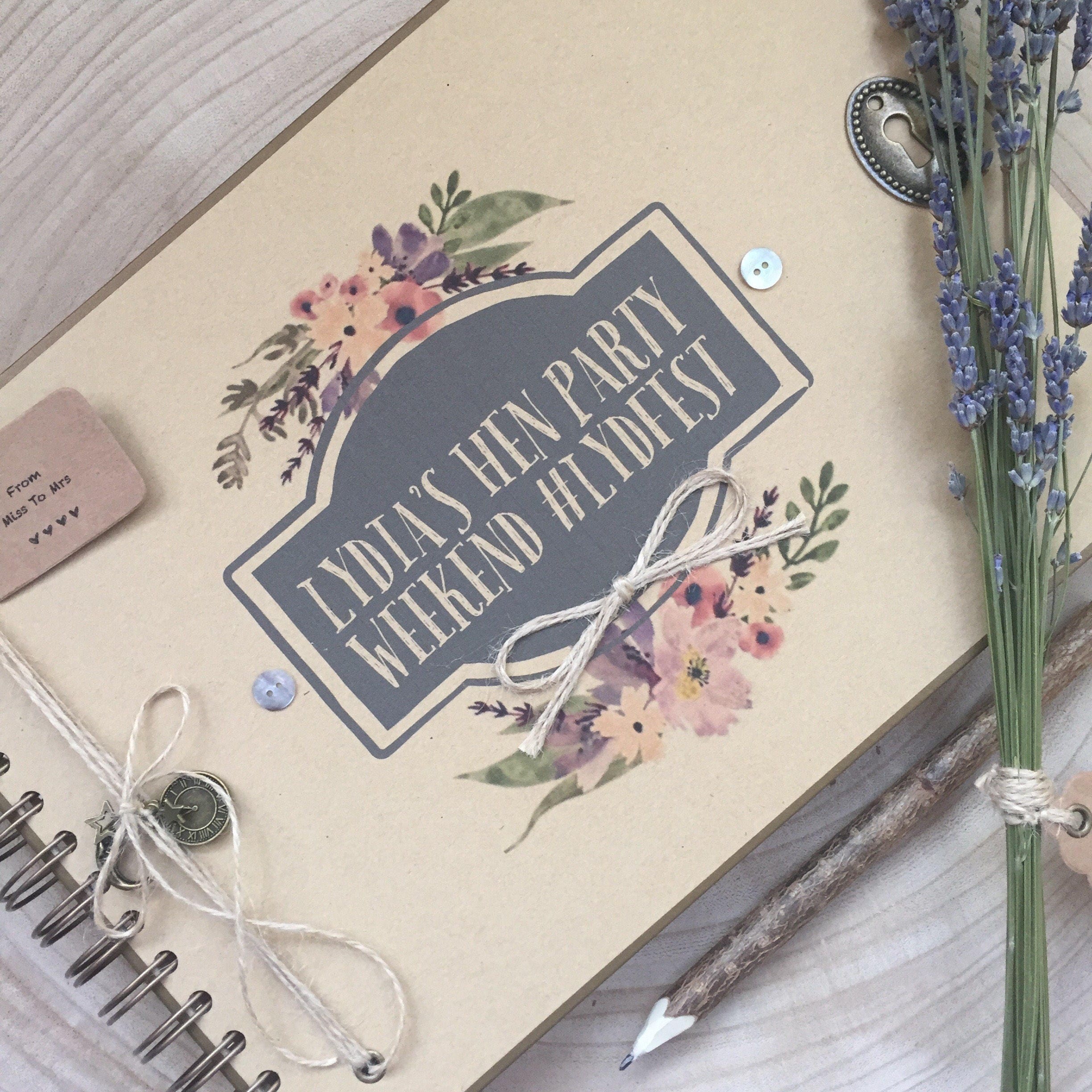 Handmade Personalised Memory Book/ Scrapbook/ Photo Album/ Etsy