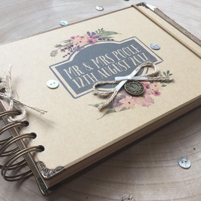 Handmade Personalised Guest Book/ Scrapbook/ Photo Album/ Etsy