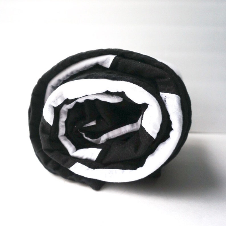 Black White Baby Quilt New York Black White Crib Toddler Bed Quilt