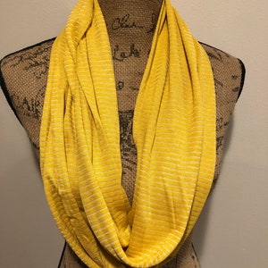 Mustard Yellow Knit Infinity Scarf