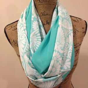 Floral Design Infinity Scarf