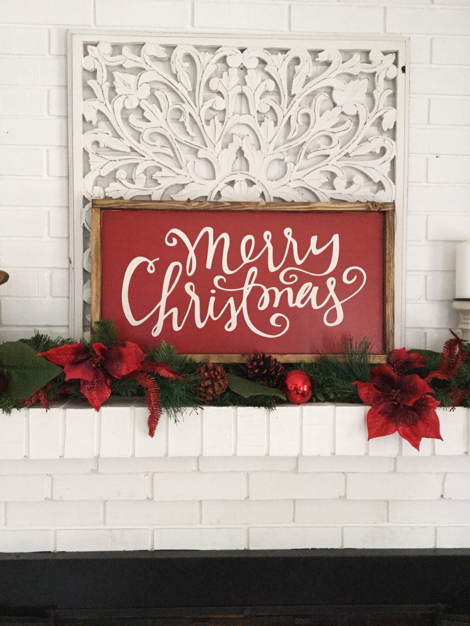 Merry Christmas Sign Merry Christmas Wood Sign Christmas Sign | Etsy