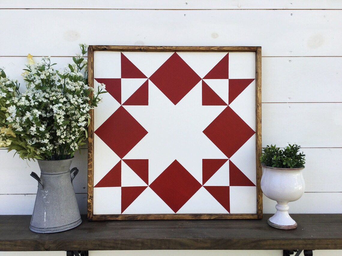 Barn Quilt Outdoor Barn Quilt 2 X 2 Barn Quilt Moonlight Star Etsy Canada