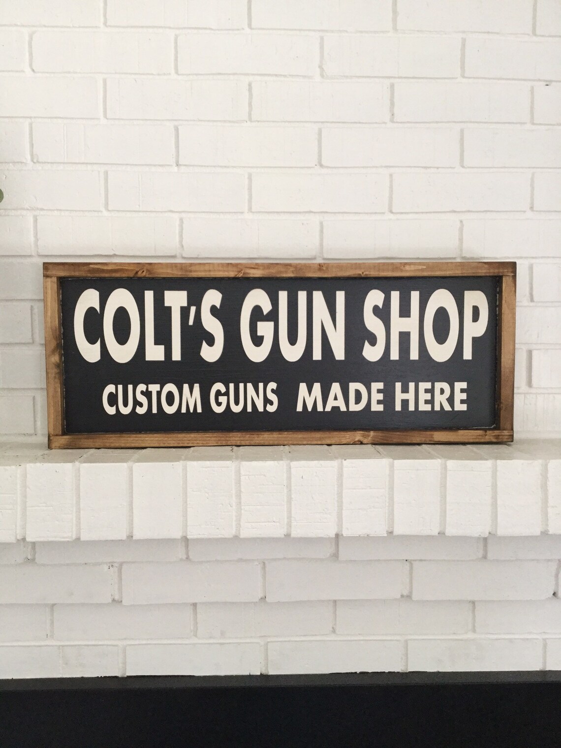 Custom Gun Shop Sign Personalized Gun Shop Sign Etsy