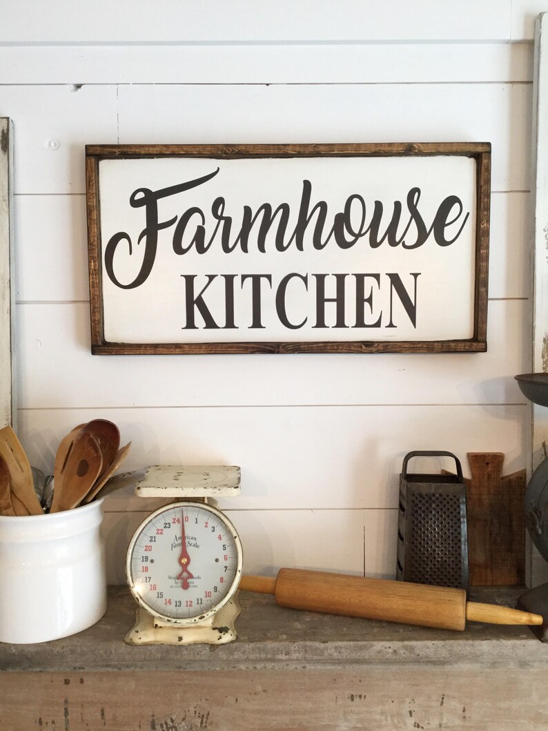 Farmhouse Kitchen Sign - Etsy