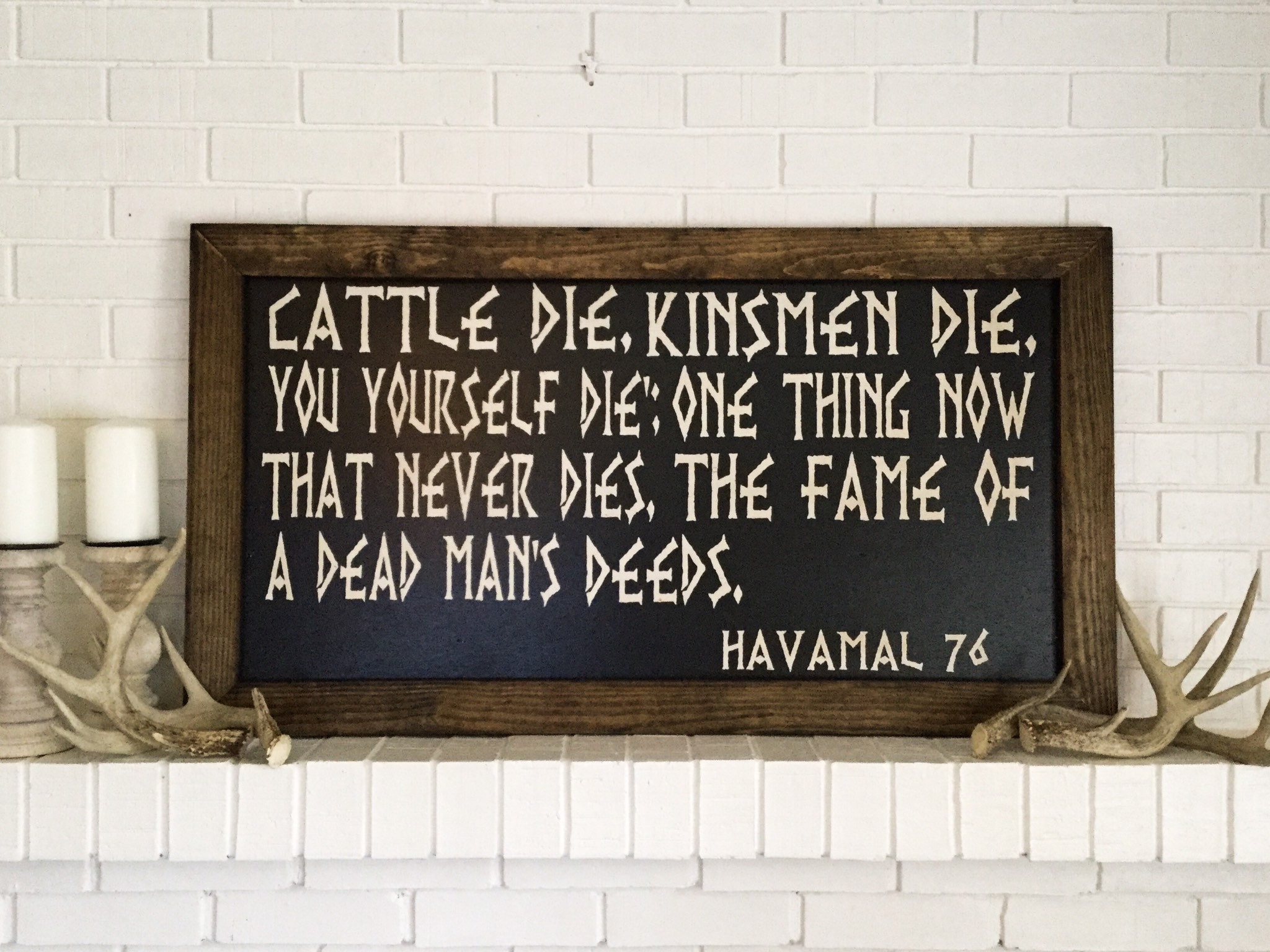 Signe Viking Citation Viking Bovins Die Kinsmen Die Havamal Etsy France