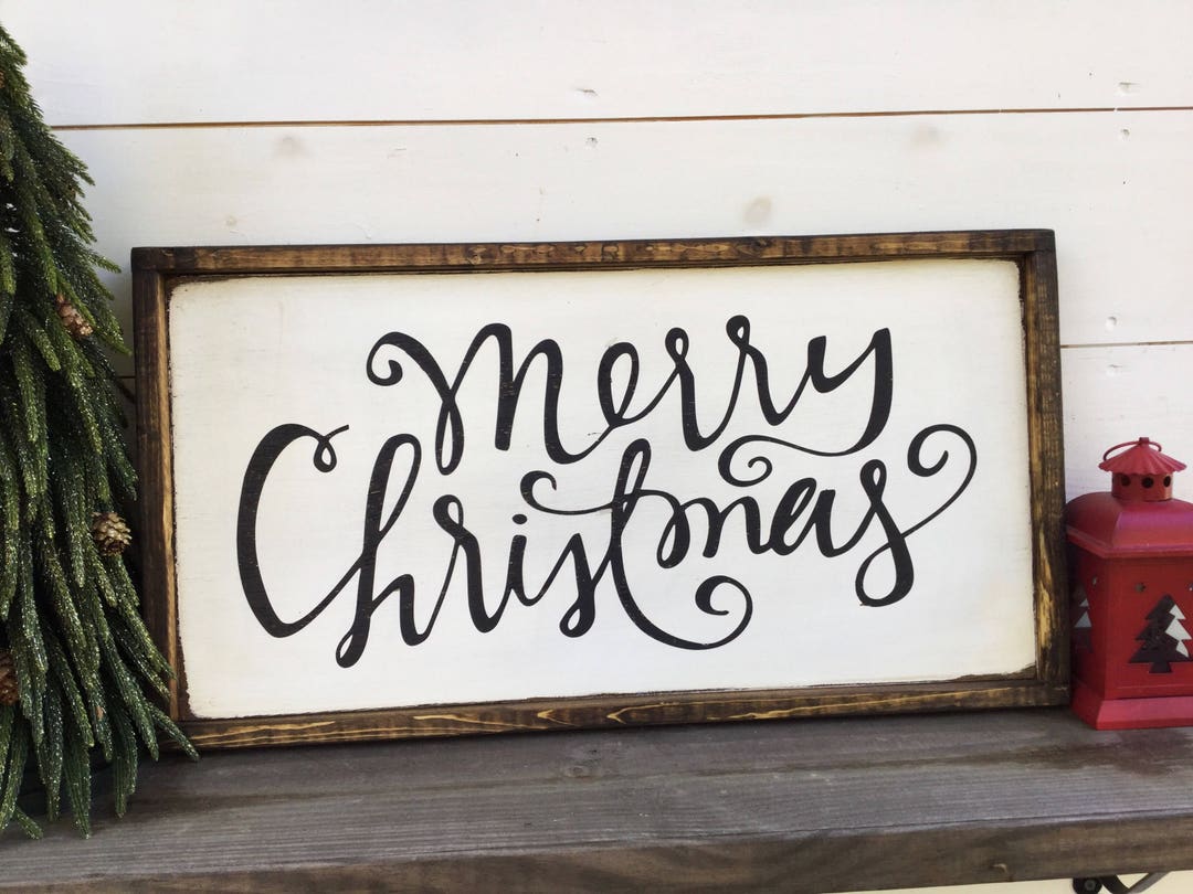 Merry Christmas Sign - Etsy
