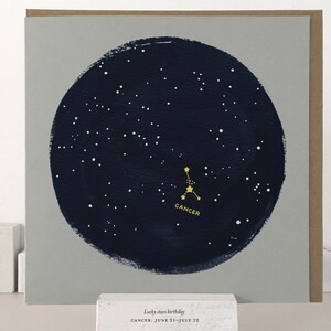 carte d'anniversaire de cancer | Anniversaire du zodiaque | Horoscope du Cancer | Constellation du Cancer | Constellation du zodiaque | Cancer du zodiaque | Cadeau Constellation