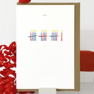 carte de 16e anniversaire | | de la carte d’anniversaire de bougie Drôle de carte d’anniversaire | | Sweet 16 Card Carte d’anniversaire pour lui | Carte d’anniversaire non sexiste