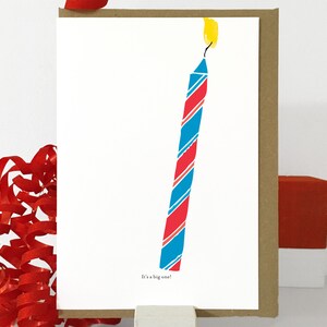 1ère carte d'anniversaire | Carte d'anniversaire bougie | Carte d'anniversaire pour enfants | Carte d'anniversaire non sexiste | Carte d'anniversaire de bébé