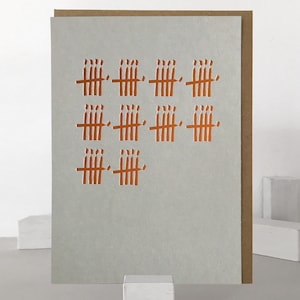 50e anniversaire | de luxe pour 50e anniversaire | cinquantième carte d'anniversaire en cuivre | Anniversaire minimaliste | Carte 50e anniversaire unique