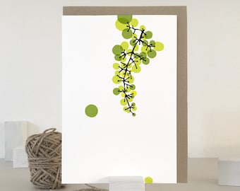 Grape Note Card | Blank Note Card | Grapes Greeting Card | Everyday Greeting Card | Just Because Card | Colourful | Minimalist Card | Fruit