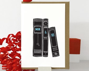 Mr and Mr Wedding Card | Gay Wedding, Civil Partnership