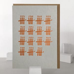 75th Birthday Card | Luxury 75th Birthday Card | Copper Foil 75th Birthday Card | Minimalist Birthday | Unique 75th Birthday Card